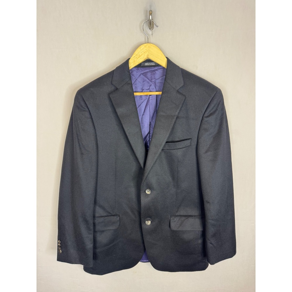 Black‎ Brown 1826 Lux 100% Cashmere Blazer Mens 40R Black Sport Coat Canada
